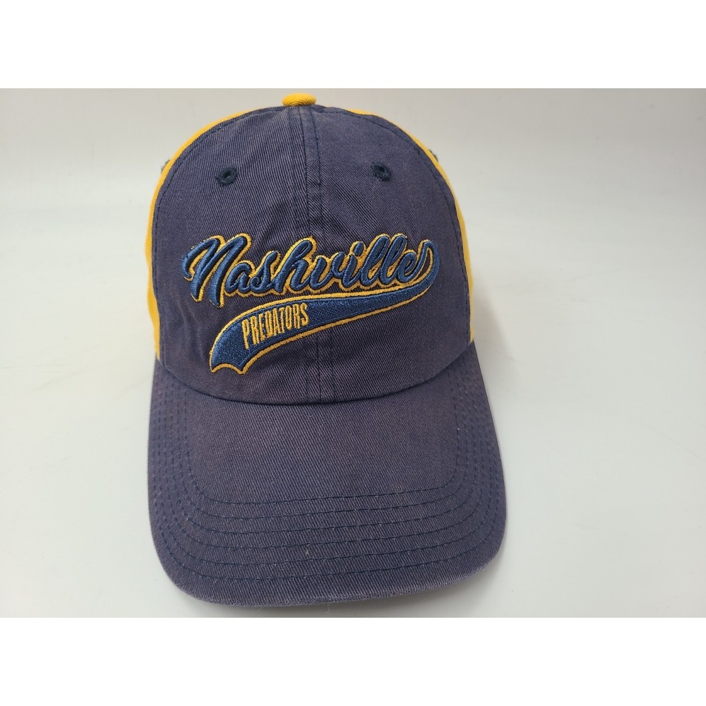 Youth Nashville Predators Strapback Adjustable Hat Cap Boy Girl NHL Blue Yellow